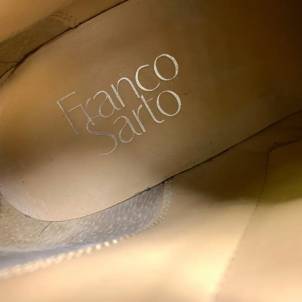 Franco Sarto Keegan Low Heeled Ankle Boots Womens Size 8.5 Leather Gray